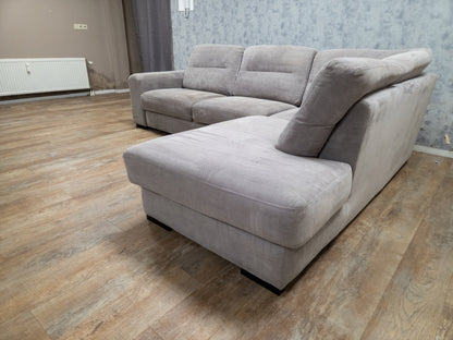 Grijze Rechterhoek Bank (2e Hands) – Luxe Comfort & Modern Design