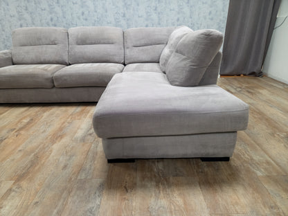 Grijze Rechterhoek Bank (2e Hands) – Luxe Comfort & Modern Design