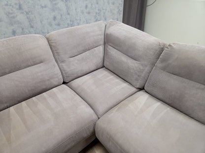 Grijze Rechterhoek Bank (2e Hands) – Luxe Comfort & Modern Design