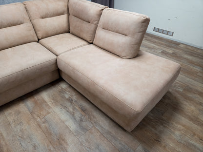 Beige Hoekbank met Luxe Zitcomfort