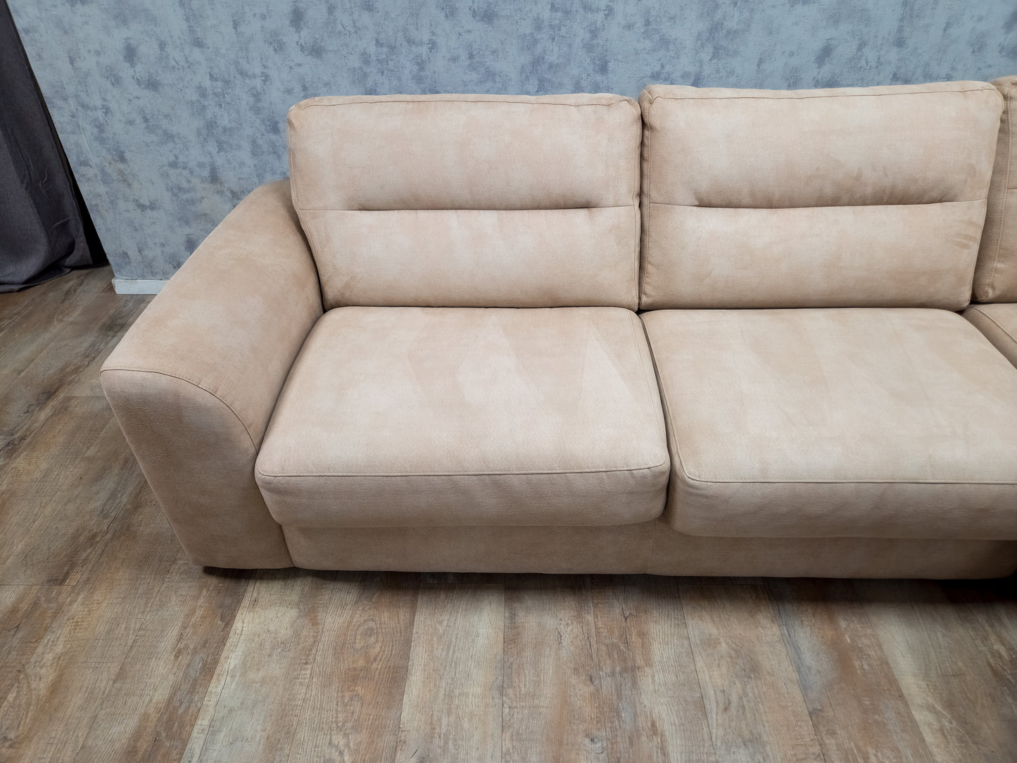 Beige Hoekbank met Luxe Zitcomfort