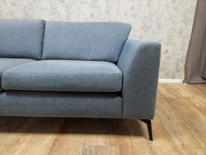 Stijlvolle Blauwe Hoekbank in Topconditie