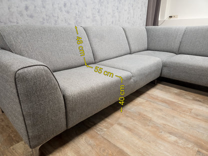 Grijze HoekBank (2e hands) - Zitcomfort