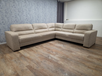 Grote Beige Hoekbank – Luxe Comfort voor de Woonkamer
