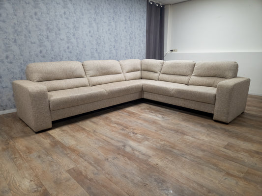 Grote Beige Hoekbank – Luxe Comfort voor de Woonkamer
