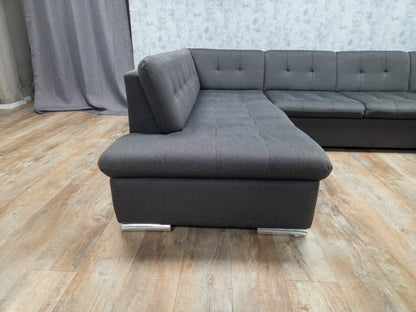 Antraciet U-Bankstel – Stijlvol, Ruim en Comfortabel