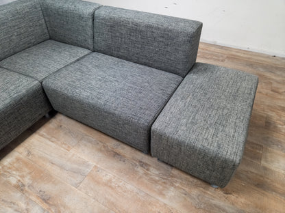 Groot Antraciet 5-Delige Hoekbank - Tijdloos Design & Comfort