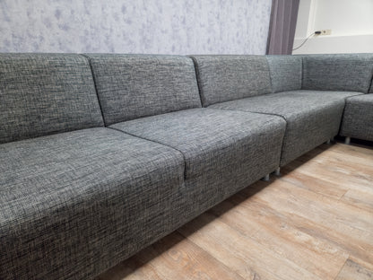 Groot Antraciet 5-Delige Hoekbank - Tijdloos Design & Comfort