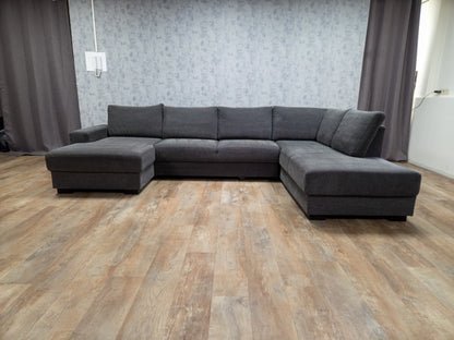 Groot Antraciet U-Bankstel – Stijlvol, Ruim en Comfortabel