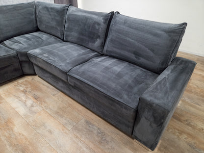 Grote Antraciet Hoekbank – Stijlvol, Ruim en Comfortabel