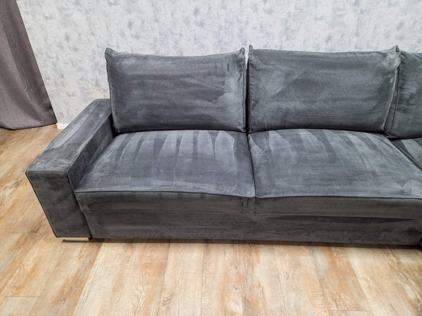 Grote Antraciet Hoekbank – Stijlvol, Ruim en Comfortabel