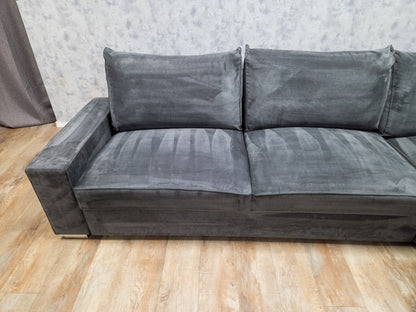 Grote Antraciet Hoekbank – Stijlvol, Ruim en Comfortabel