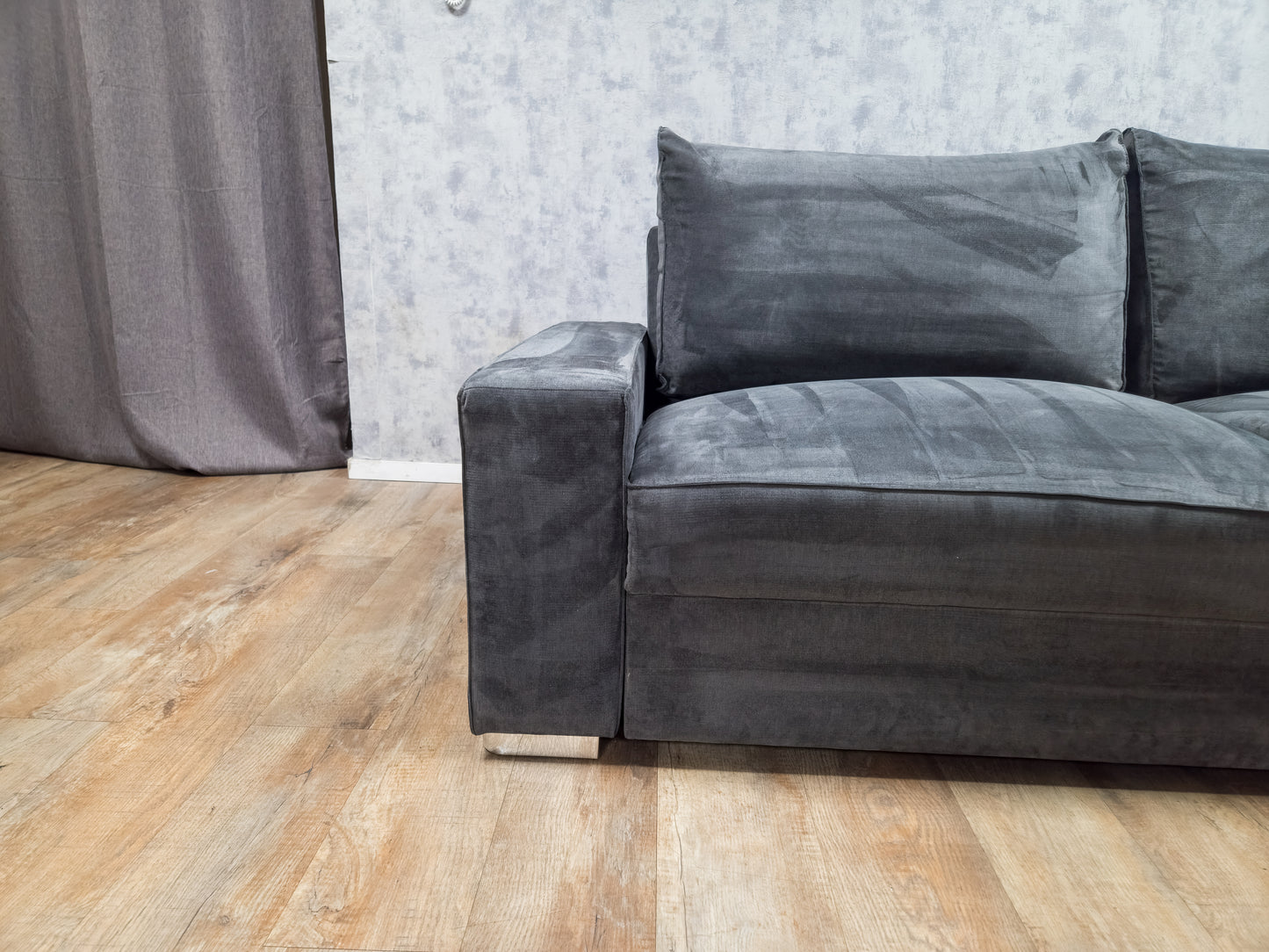 Grote Antraciet Hoekbank – Stijlvol, Ruim en Comfortabel