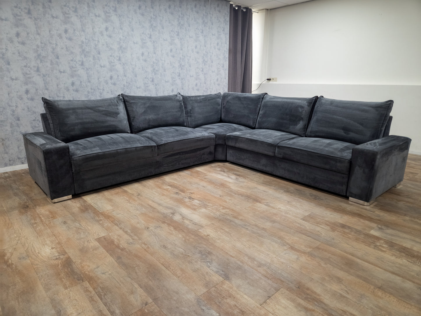 Grote Antraciet Hoekbank – Stijlvol, Ruim en Comfortabel