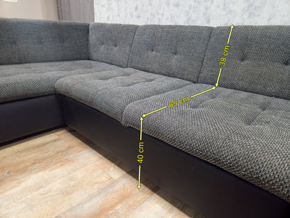 Mooi Groot Antraciet U Bankstel