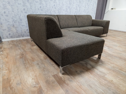 Mooi Bruin Antraciet Hoekbank 