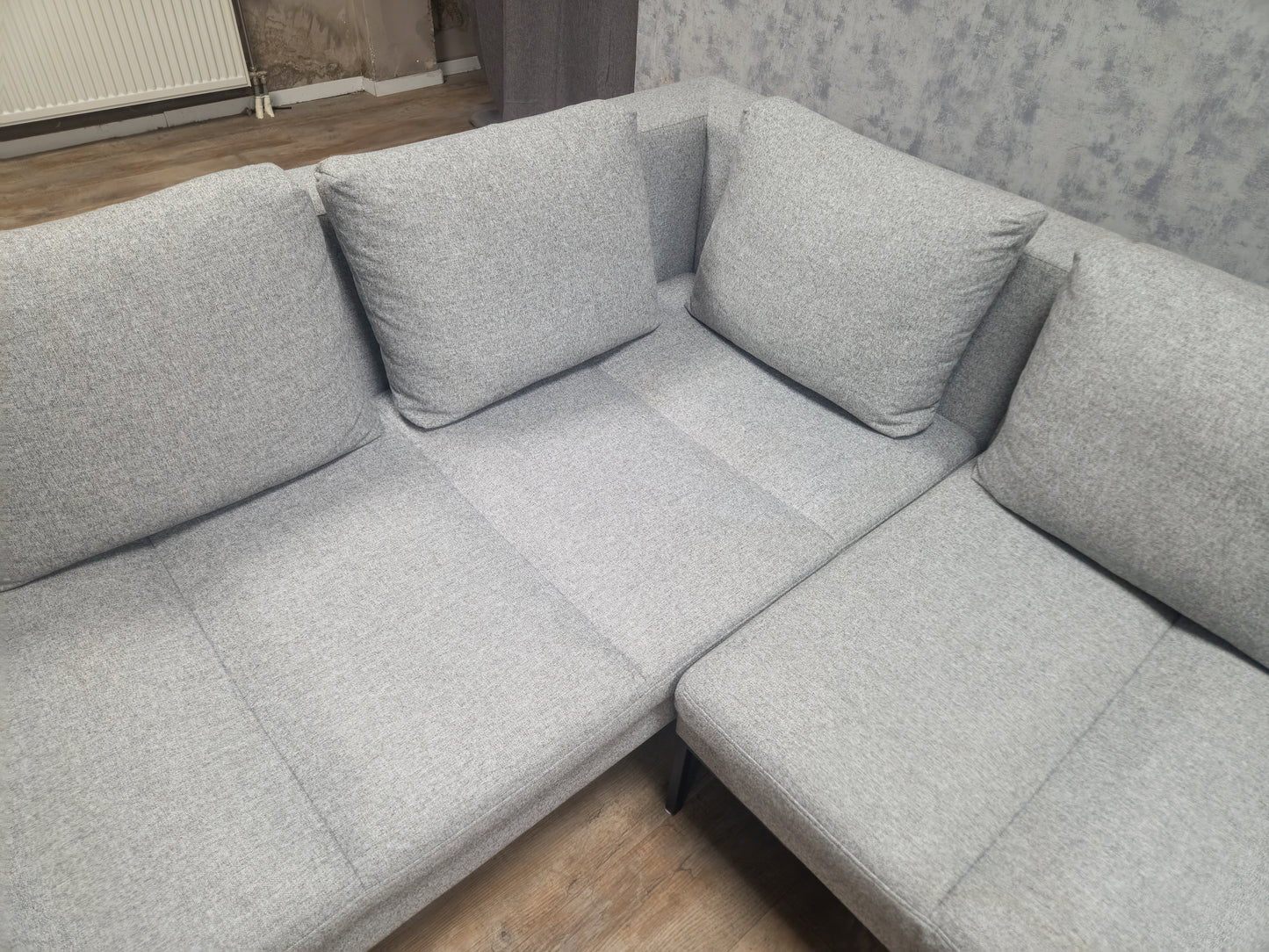 MONTEL TRISTAN Grijze Design Hoekbank met Luxe Zitcomfort
