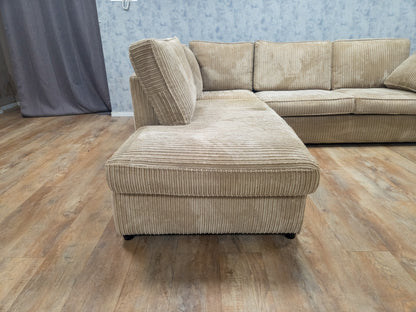 Mooi Z.G.A.N Groot BEIGE Hoekbank