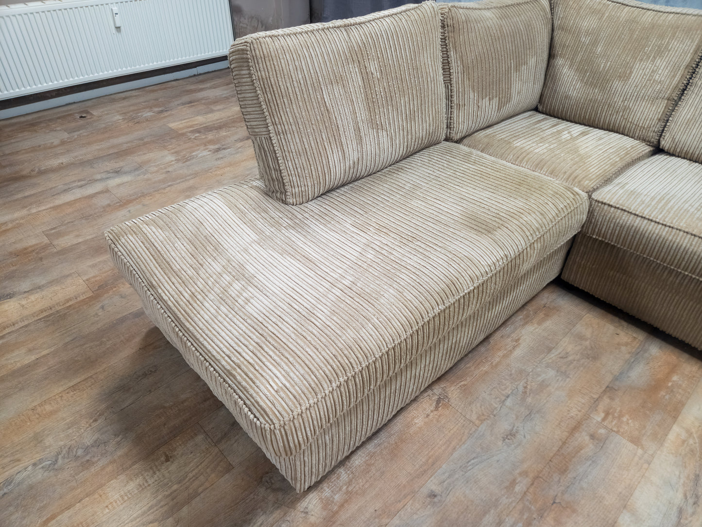 Mooi Z.G.A.N Groot BEIGE Hoekbank