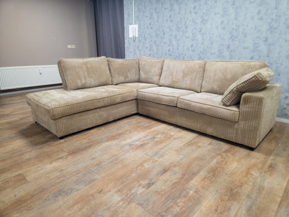 Mooi Z.G.A.N Groot BEIGE Hoekbank