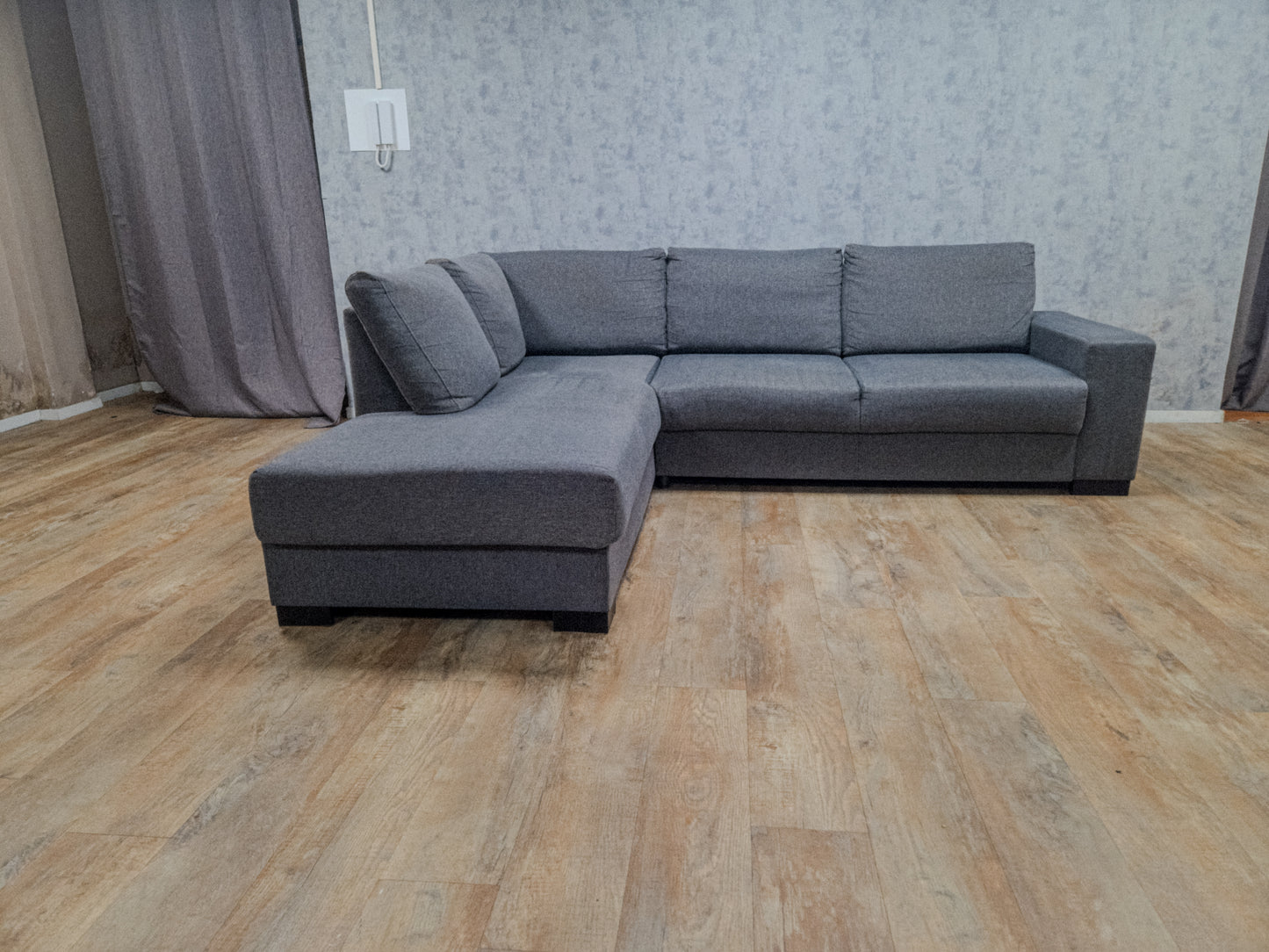 Mooi Antraciet Hoekbank