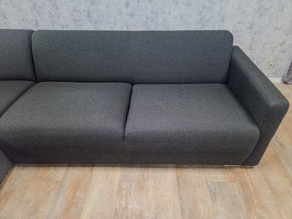 Zeer Mooi Antraciet DEISGN Hoekbank van MONTEL