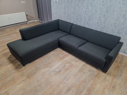 Zeer Mooi Antraciet DEISGN Hoekbank van MONTEL