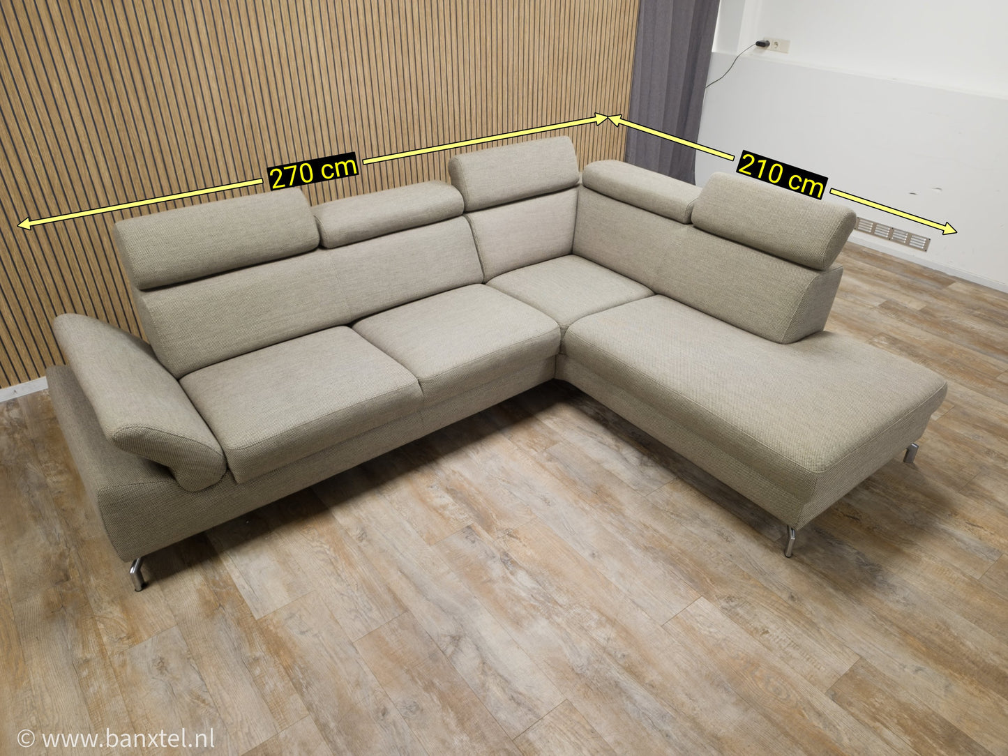 Z.G.A.N DESIGN Beige Hoekbank van MONTEL MODENA
