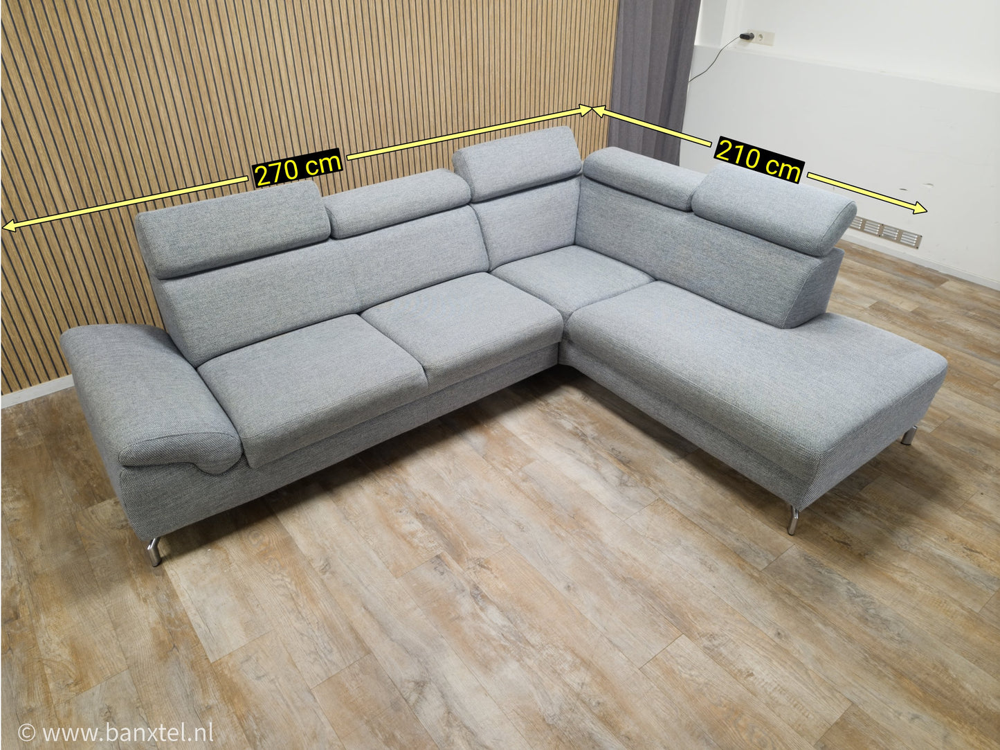 Z.G.A.N DESIGN GRIJS Hoekbank van MONTEL MODENA