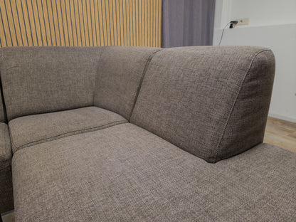 Zeer Mooi Taupe Kleur Hoekbank