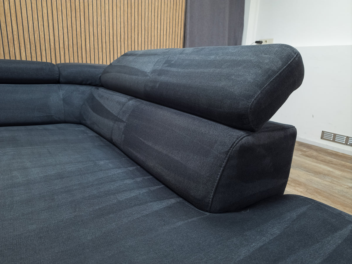 Zeer Mooi Antraciet MONTEL Hoekbank | REFURBISHED