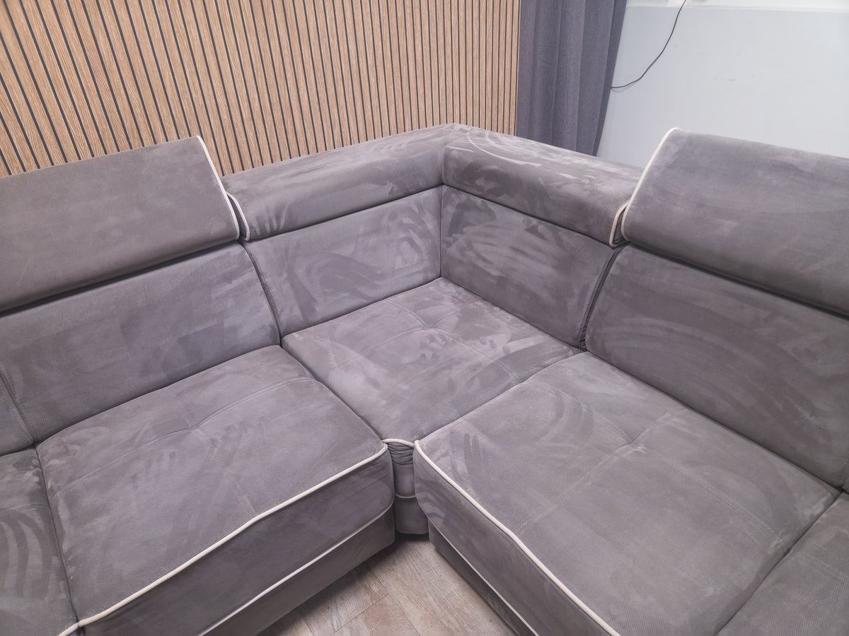Zeer Mooi Groot Taupe U Bankstel