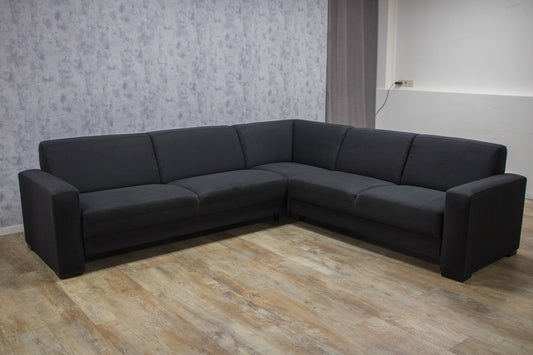 Mooi Zwart Hoekbank - BanxteL - 2dehandse Bankstellen