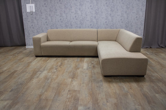 Mooi Beige Hoekbank van MONTEL - BanxteL - 2dehandse Bankstellen