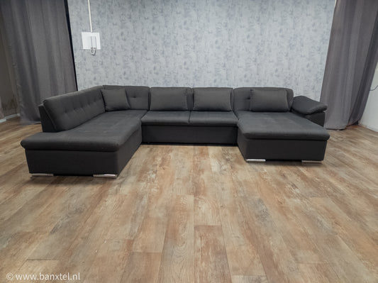 Zeer Mooi Groot Antraciet U Bankstel - BanxteL - 2dehandse Bankstellen
