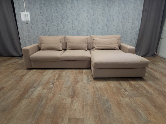 Zeer Mooi Beige Hoekbank - BanxteL - 2dehandse Bankstellen
