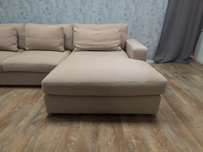 Zeer Mooi Beige Hoekbank - BanxteL - 2dehandse Bankstellen