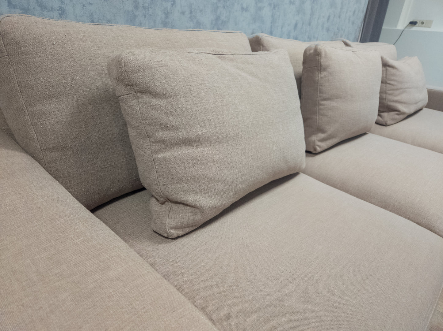 Zeer Mooi Beige Hoekbank - BanxteL - 2dehandse Bankstellen