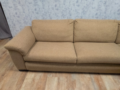Zeer Mooi Groot Beige Hoekbank