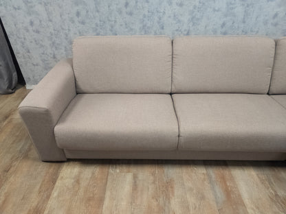Zeer Mooi Licht Taupe Hoekbank van H&H