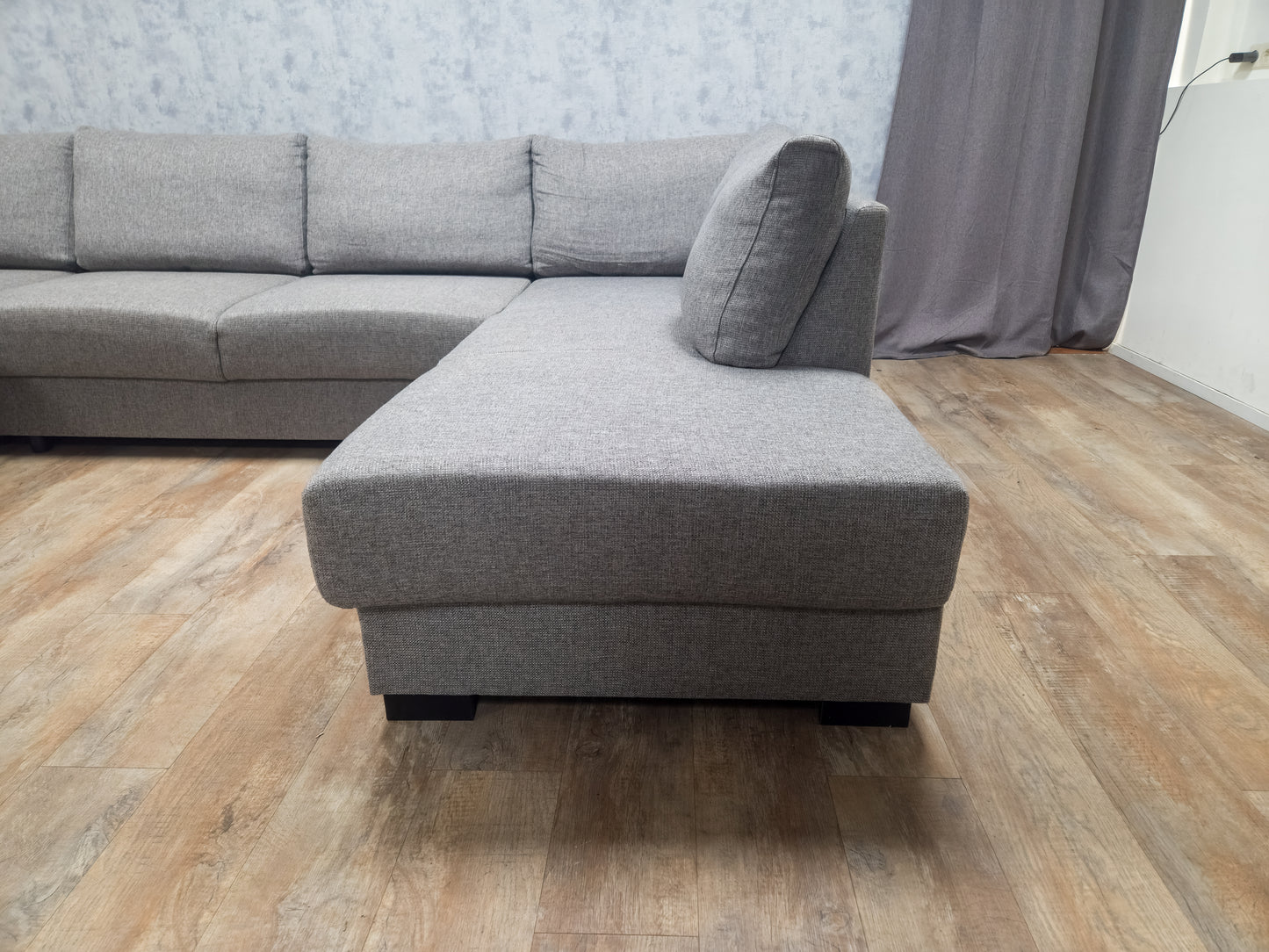 Zeer Mooi Groot Grijs U Bankstel