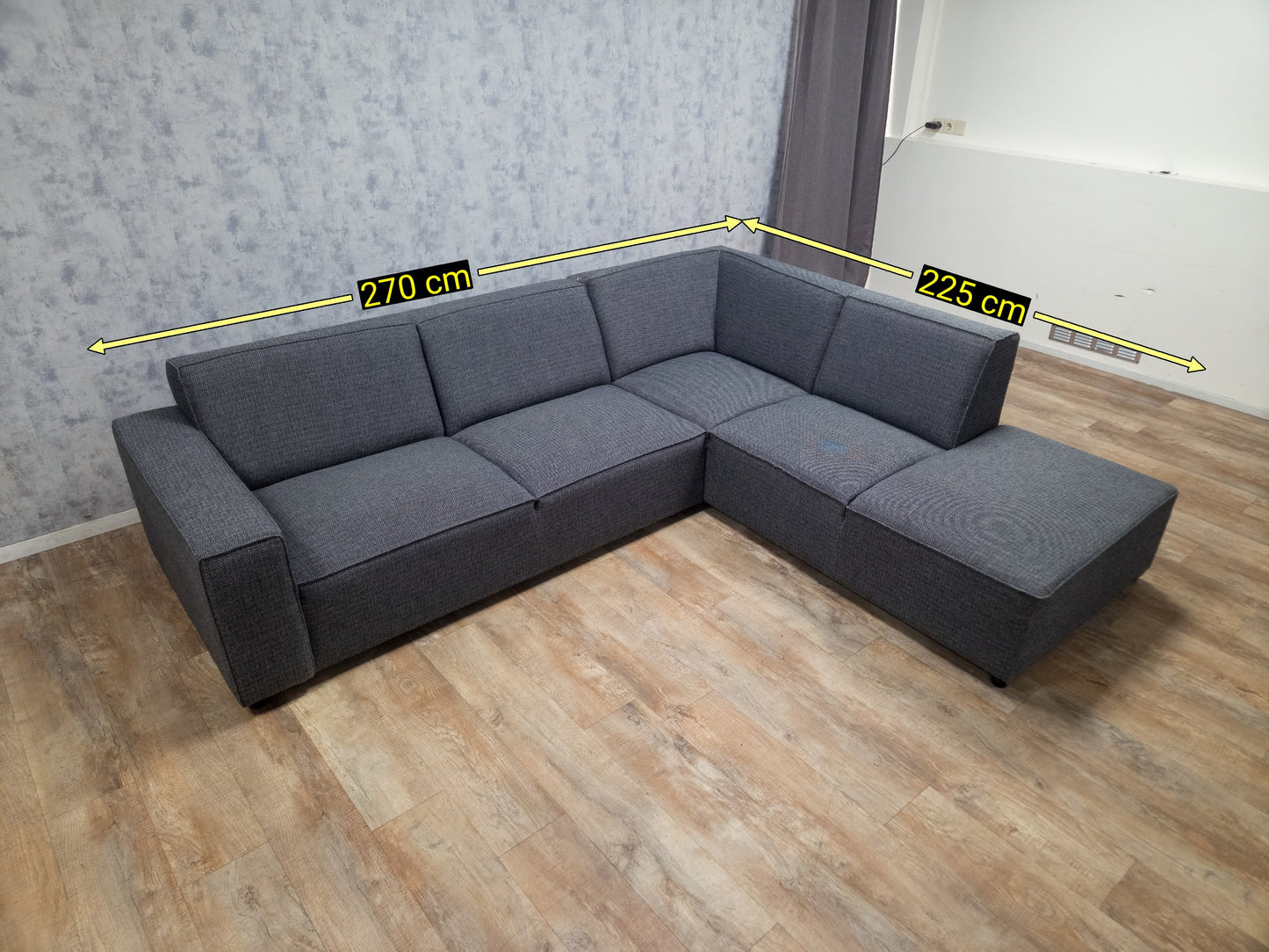 Z.G.A.N Antraciet Hoekbank