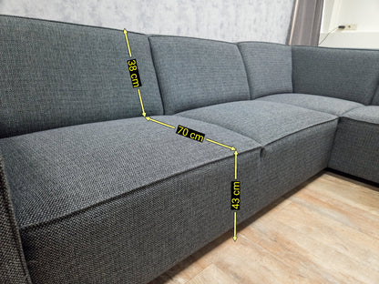 Z.G.A.N Antraciet Hoekbank