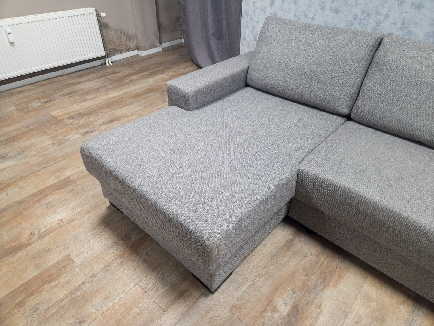 Zeer Mooi Groot Grijs U Bankstel