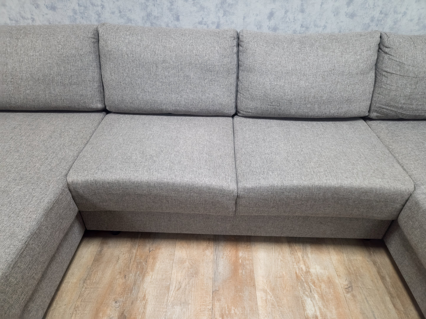 Zeer Mooi Groot Grijs U Bankstel