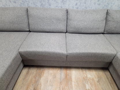 Zeer Mooi Groot Grijs U Bankstel