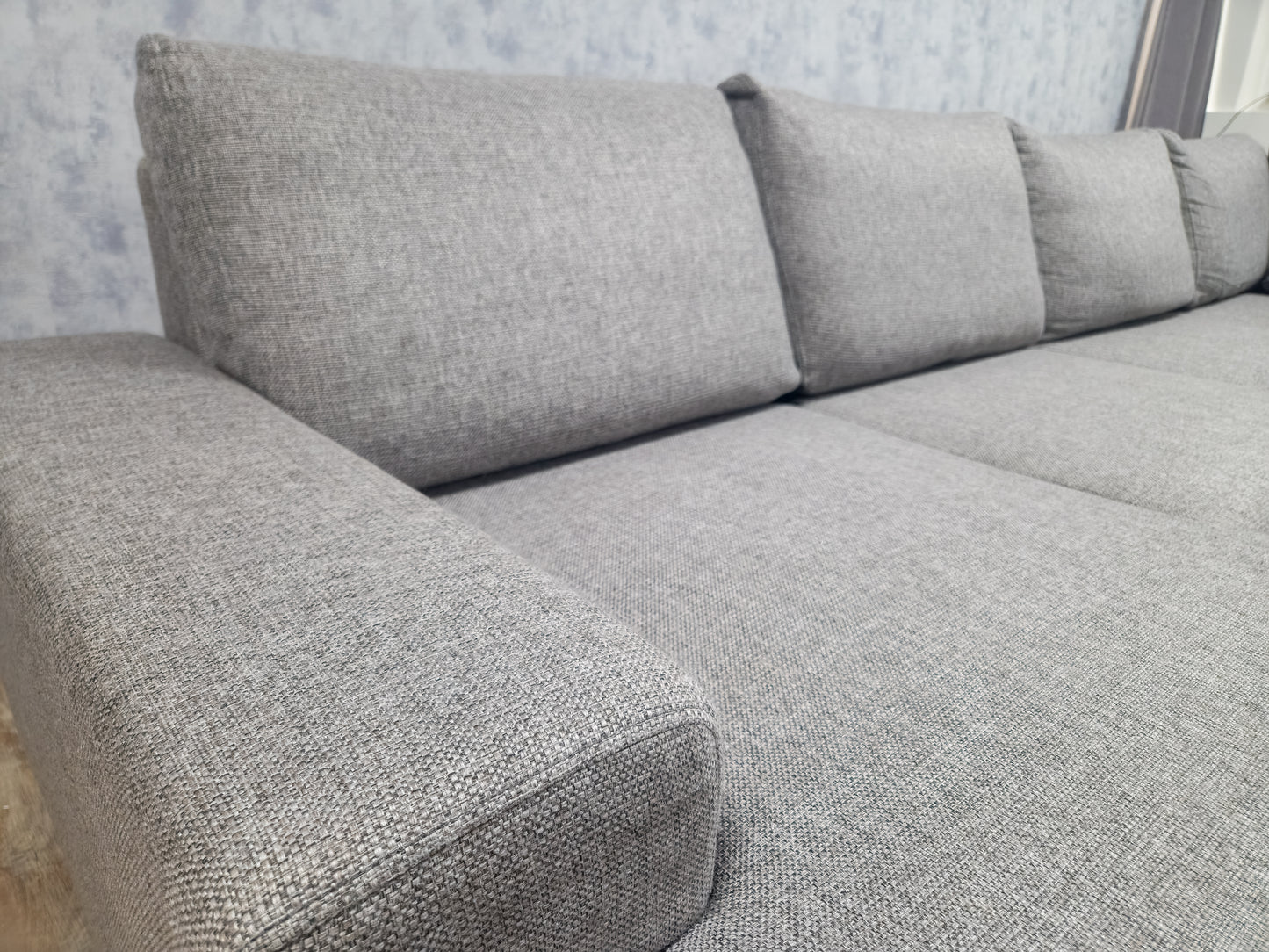 Zeer Mooi Groot Grijs U Bankstel