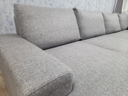 Zeer Mooi Groot Grijs U Bankstel